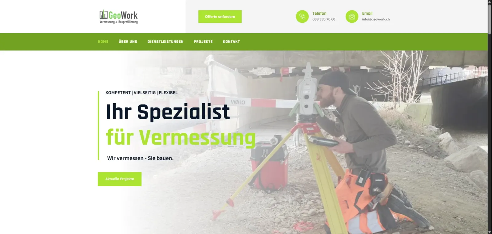 Webseite GeoWork AG