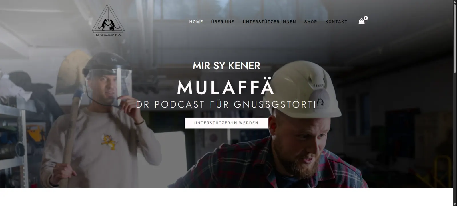 Screenshot von Mulaffä Podcast