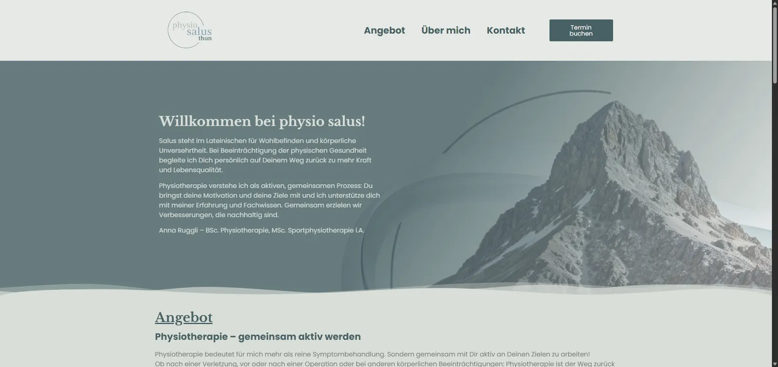 Screenshot von physiosalus GmbH